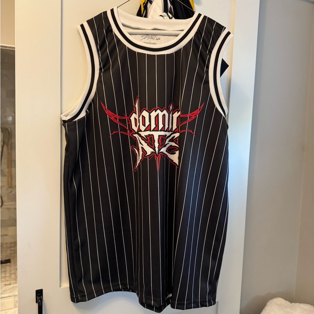 Stray kids dominate tour Black and White Striped Jersey